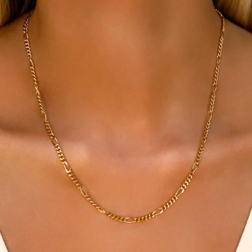 Abbott Lyon Small Figaro Chain Necklace (Rose Gold) - Picture 2 of 2